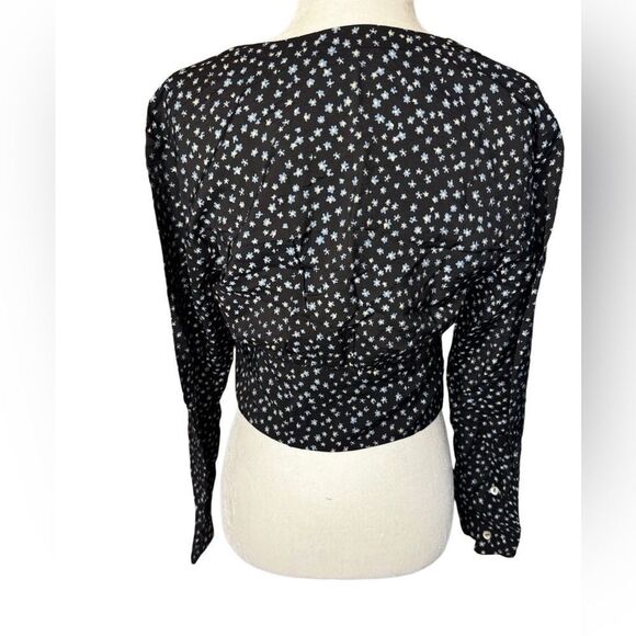 Madewell floral v-neck button front shirt size Small - Picture 4 of 8